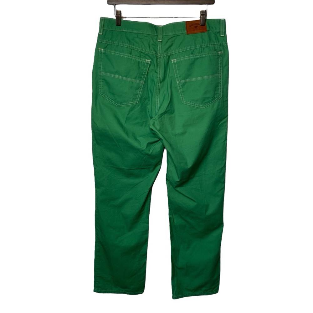 Bills Khakis 5 Pocket Twill Pants 32 x 31 Green Straight Fit Cotton Made In USA - Picture 4 of 9